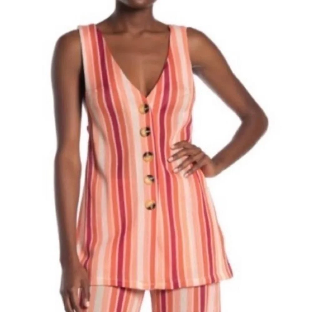 Free People Bridget Sunset Stripe Top
